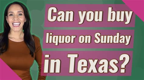 As stated by the Texas Alcohol Beverage Commission, individuals cannot legally buy liquor in Texas on Sundays. This is part of the state’s “blue laws,” which are a set of laws that...